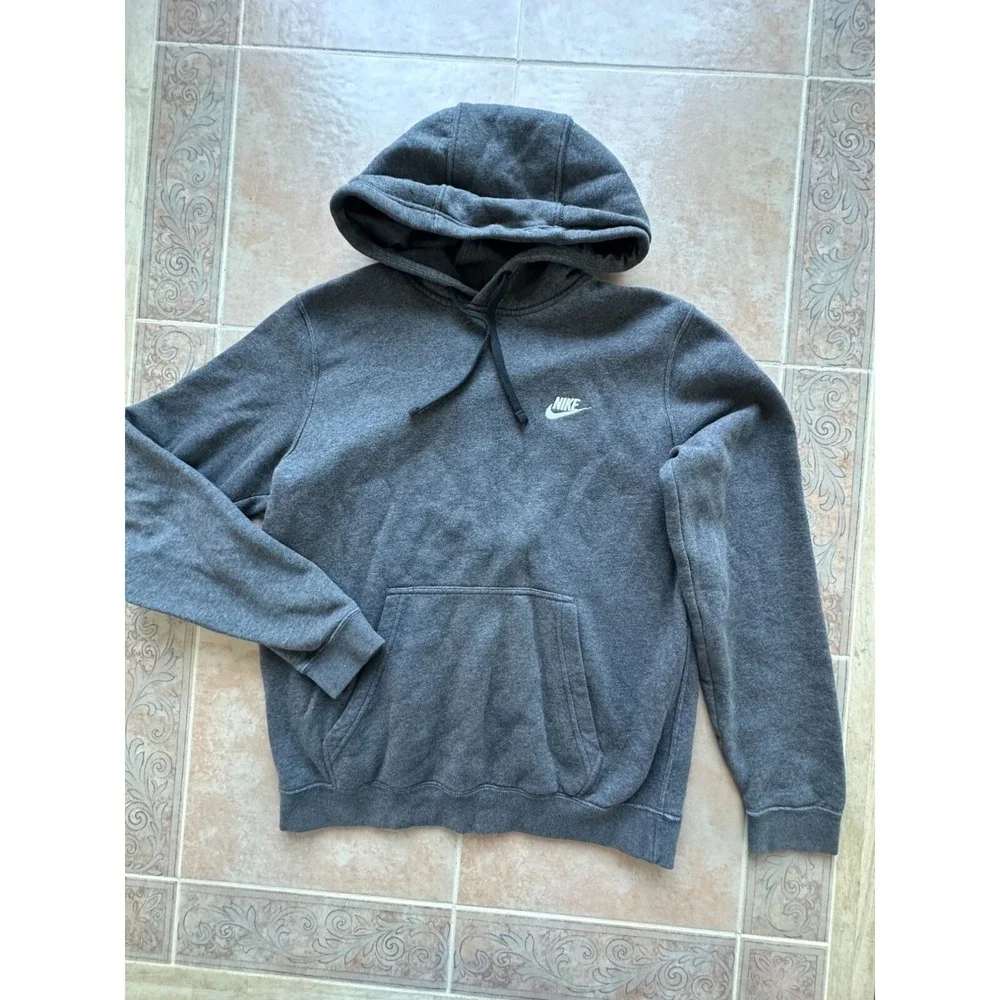 NIKE Hoodie gray men size Medium